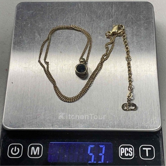 Authentic Christian Dior w/ COA Chain with Pendant - Picture 9 of 13